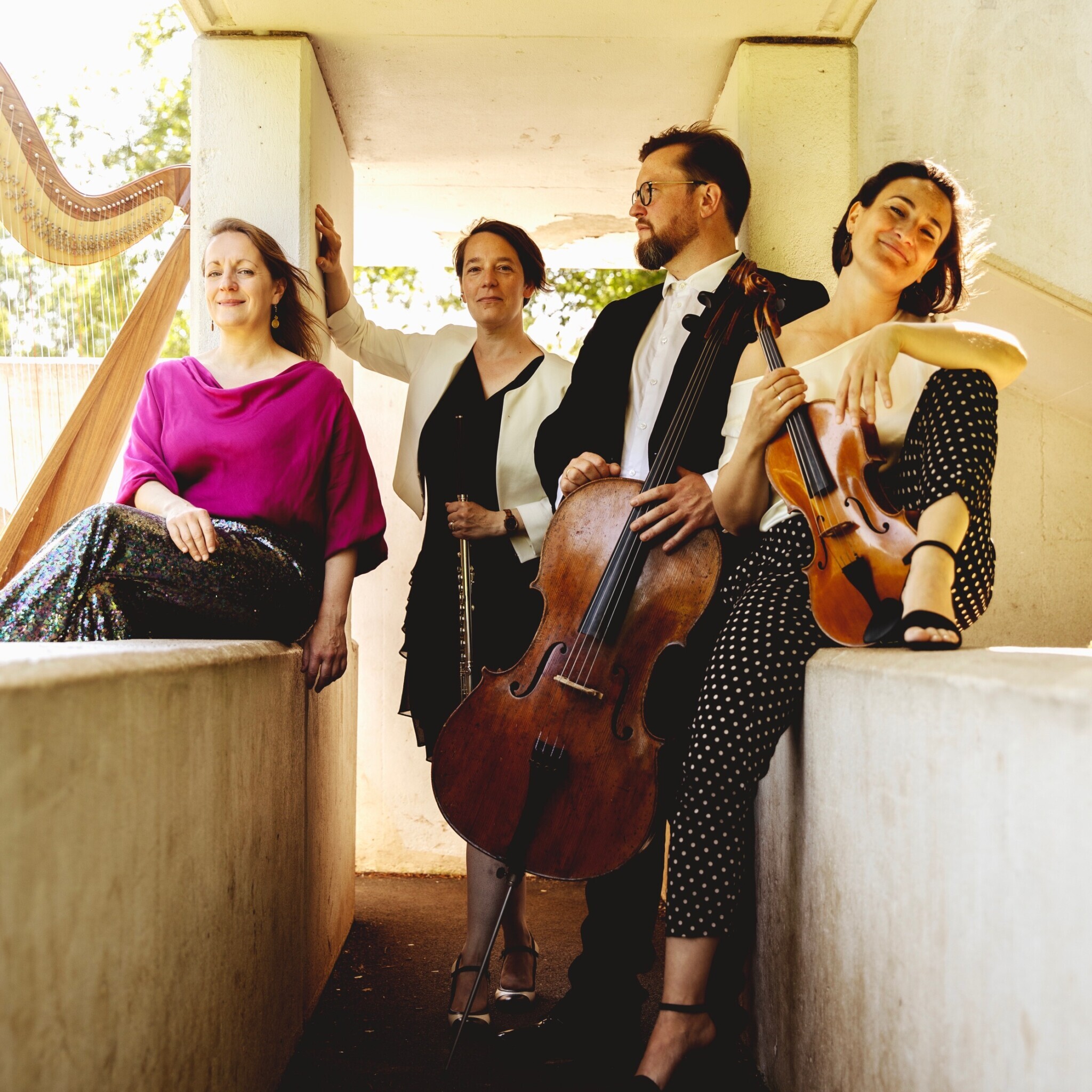 RAVEL - Album release! - Feestconcert met Ensemble Lumaka: muziek van Ravel voor fluit, harp en strijktrio — Splendor, Amsterdam